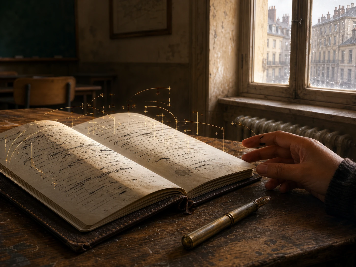 A handwritten notebook preserving the record of a changing self
