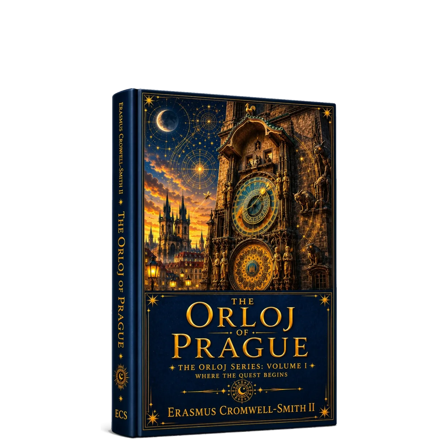 The Orloj of Prague standalone book mockup