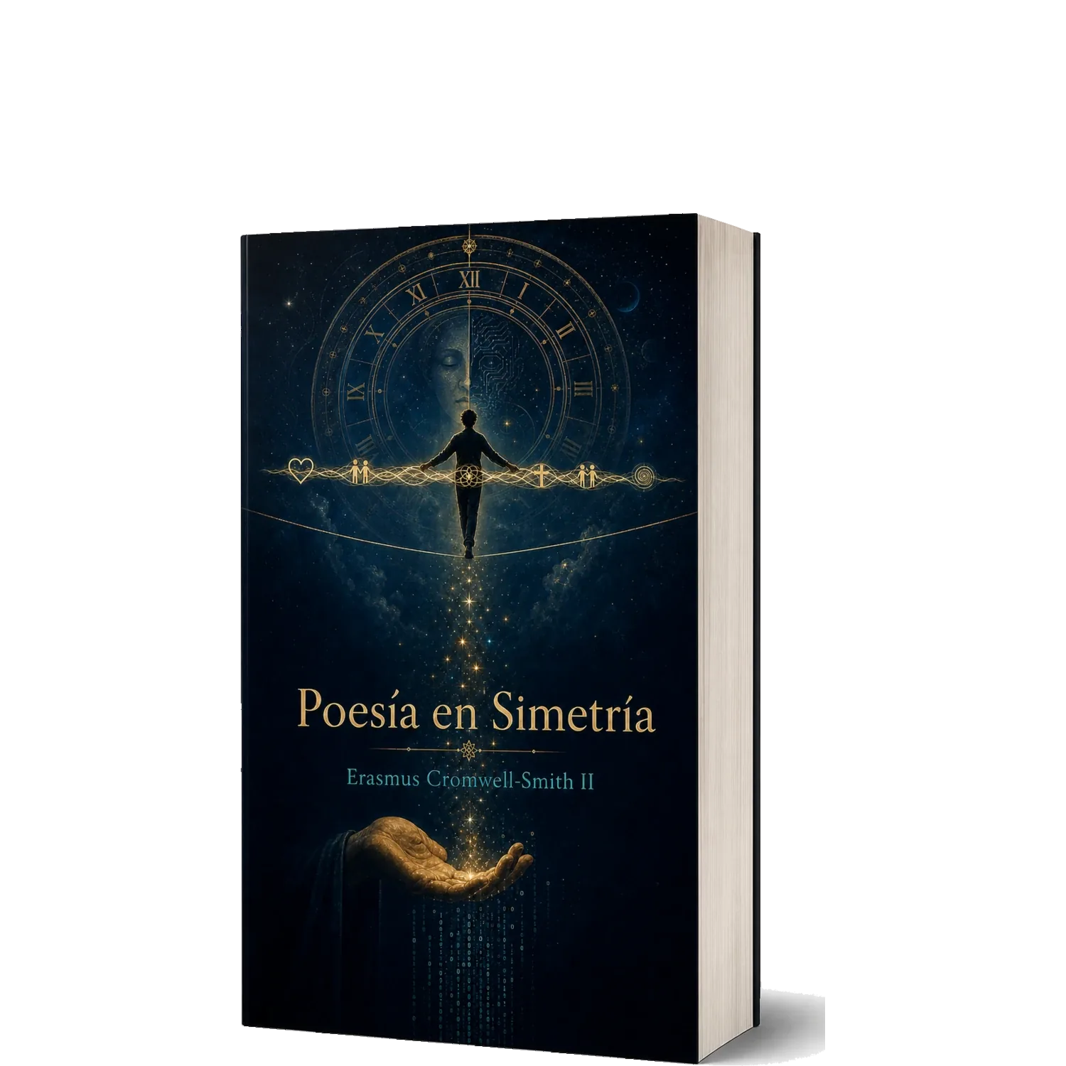 Maqueta del libro Poesía en Simetría