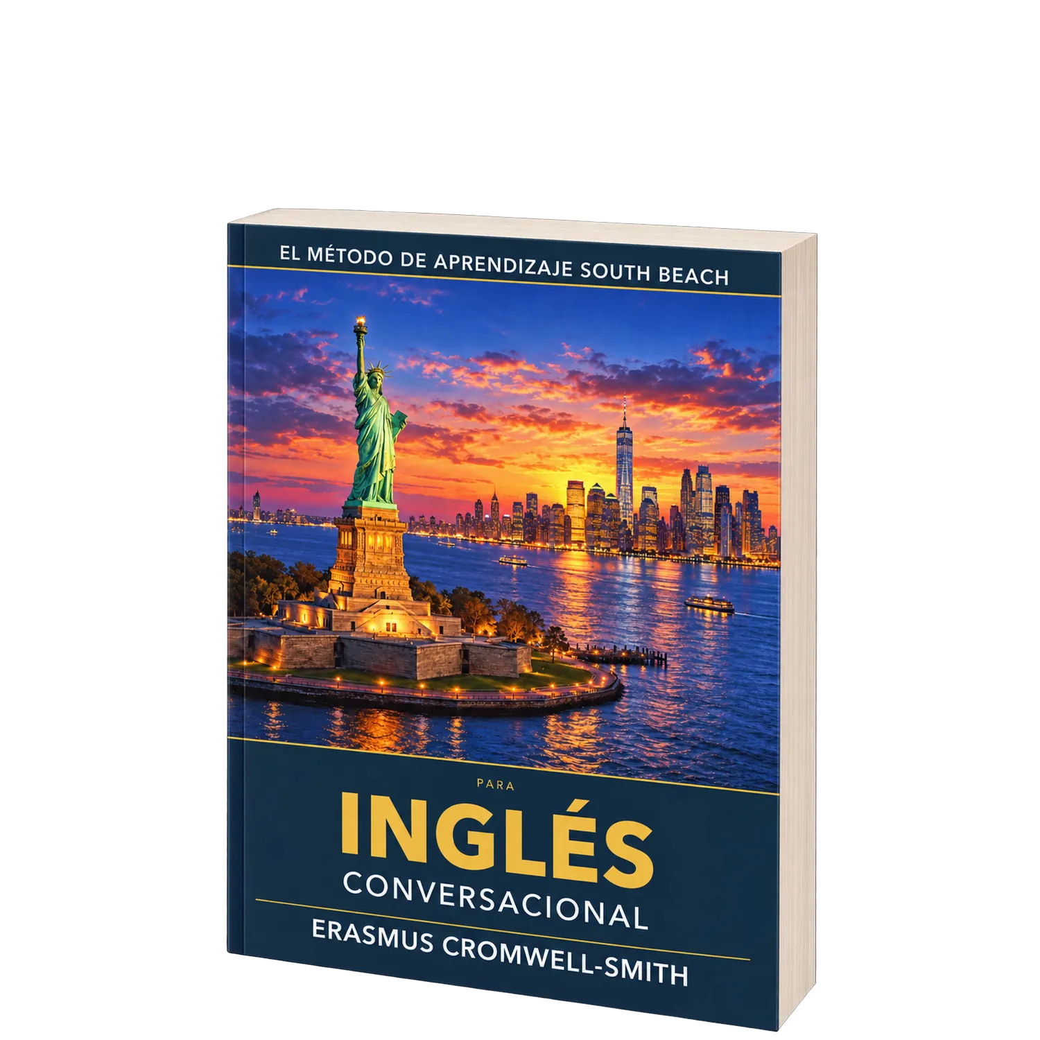 Método South Beach para inglés conversacional book mockup